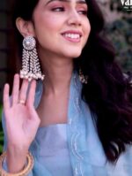 Grace draped soft Light pink saree - Image 2