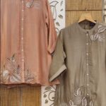 Delicate Embroidery  Cord Set