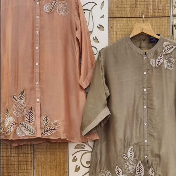 Delicate Embroidery  Cord Set