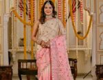 Grace draped soft pink saree - Image 3